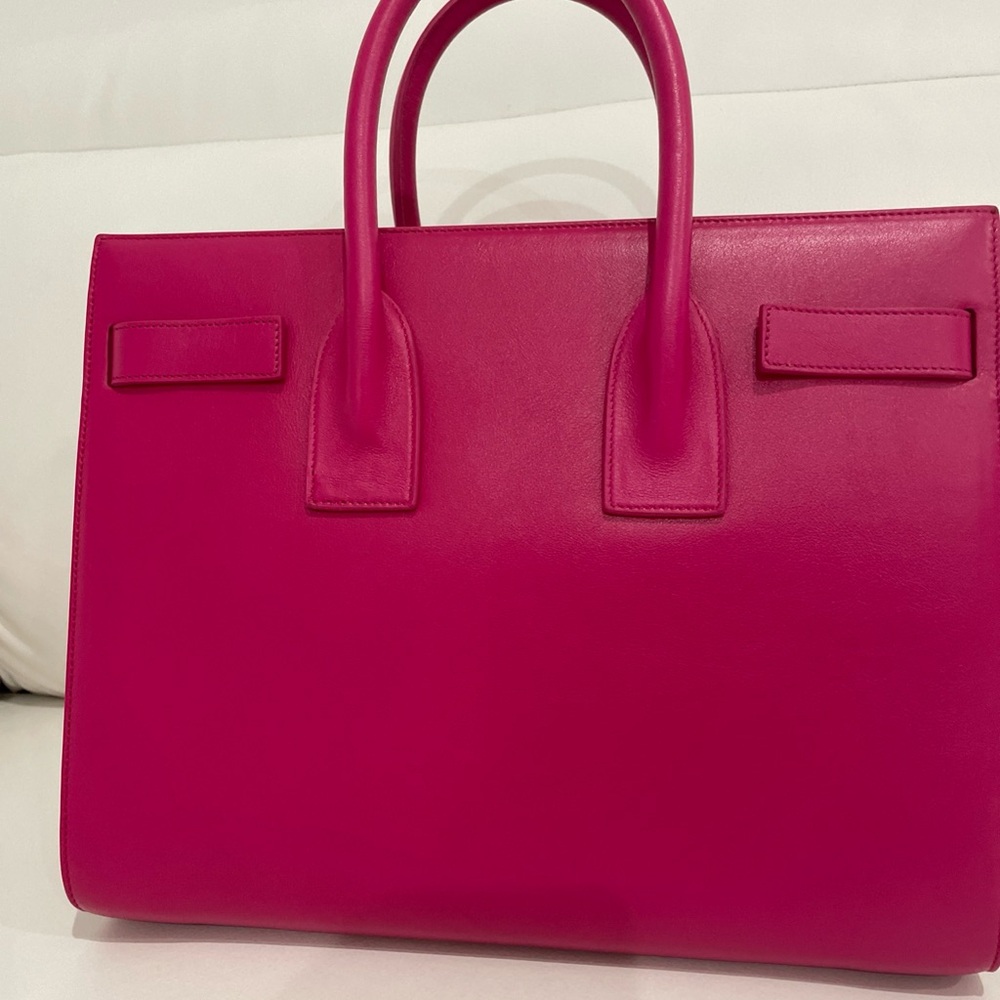 RARE! YSL Sac De Jour In Bubblegum Pink.  Completely Sold Out In This Color! NWT - Picture 3 of 9